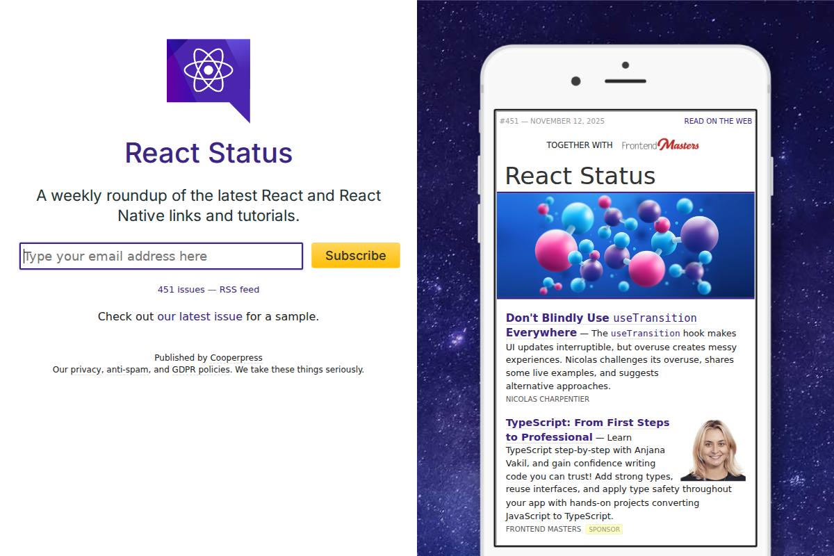 React Status
