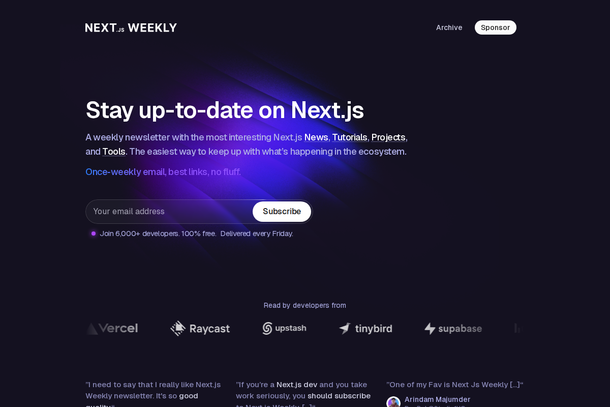 Nextjs Weekly