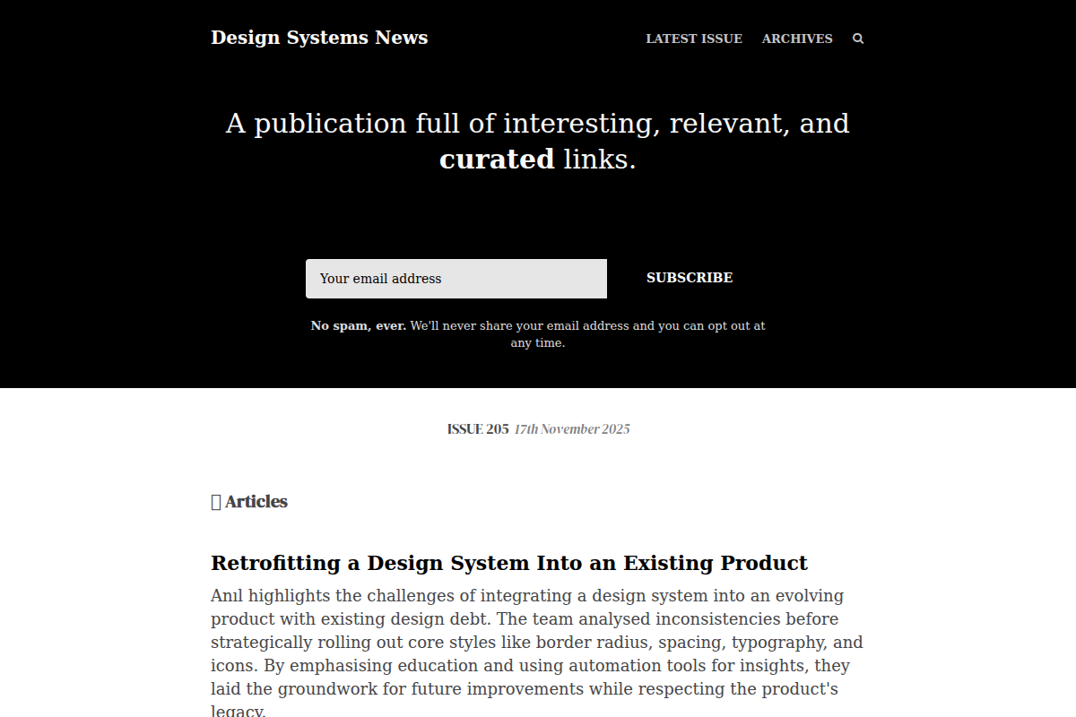 Design Systems News