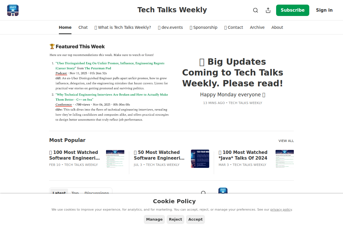Tech Talks Weekly