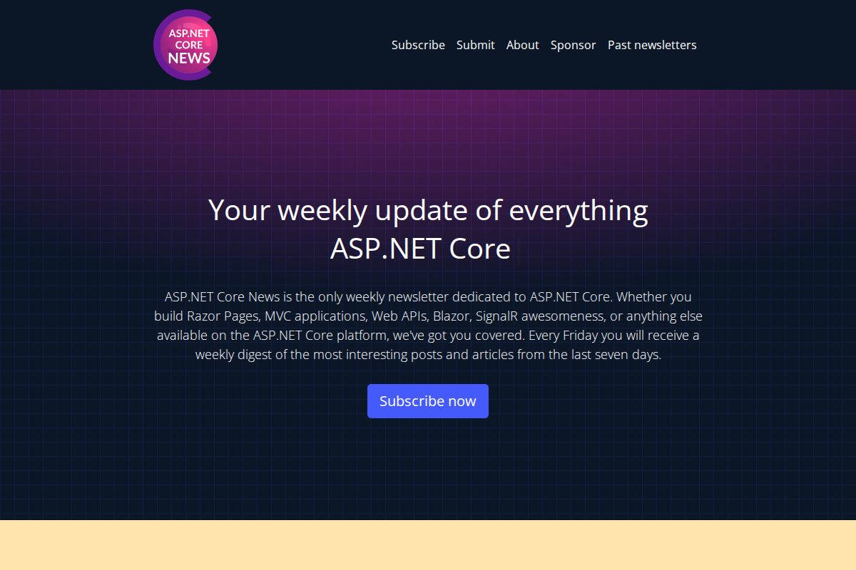 ASP.NET Core News