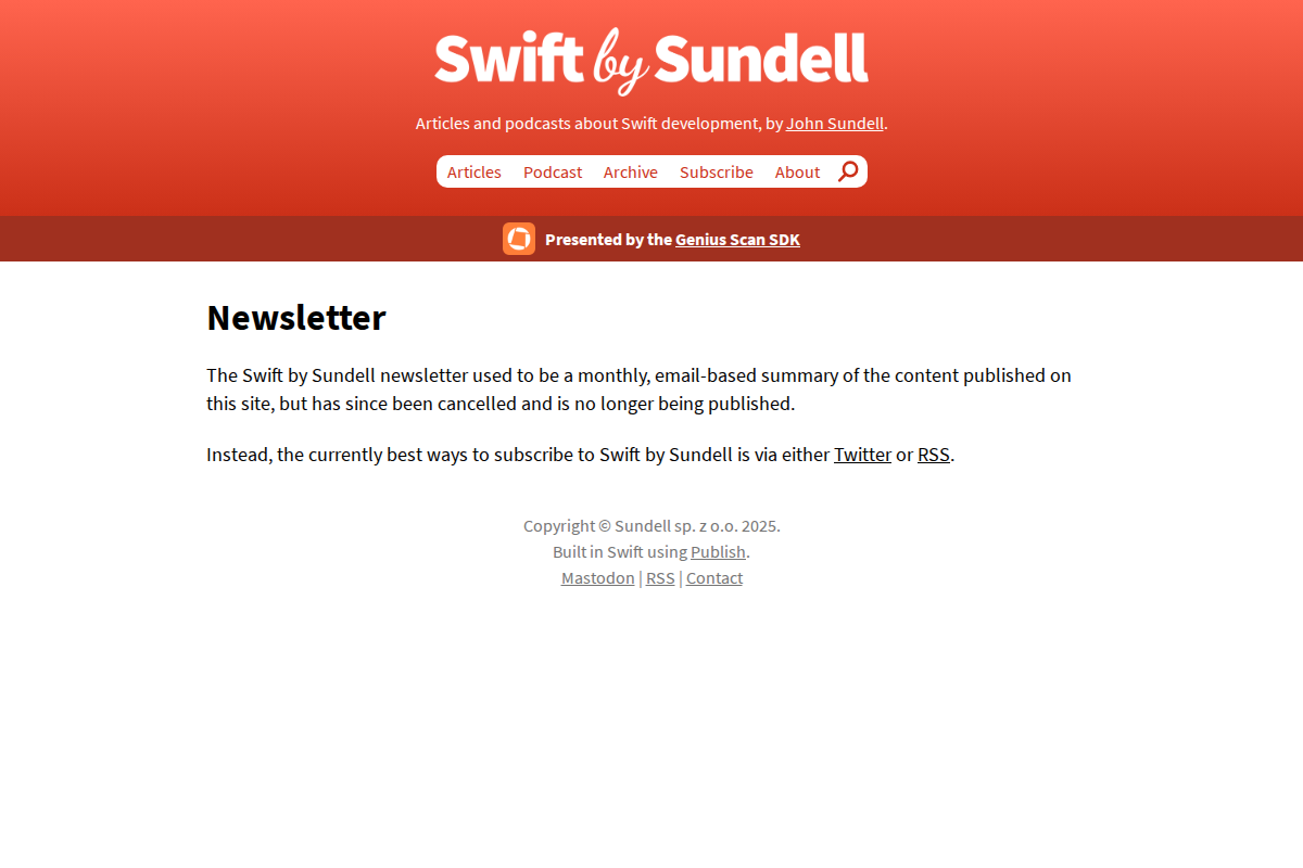 The Swift by Sundell