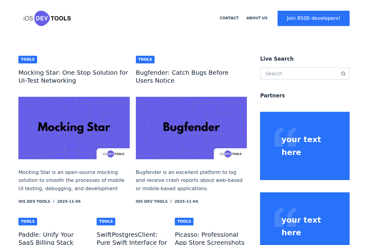 iOS Dev Tools Newsletter