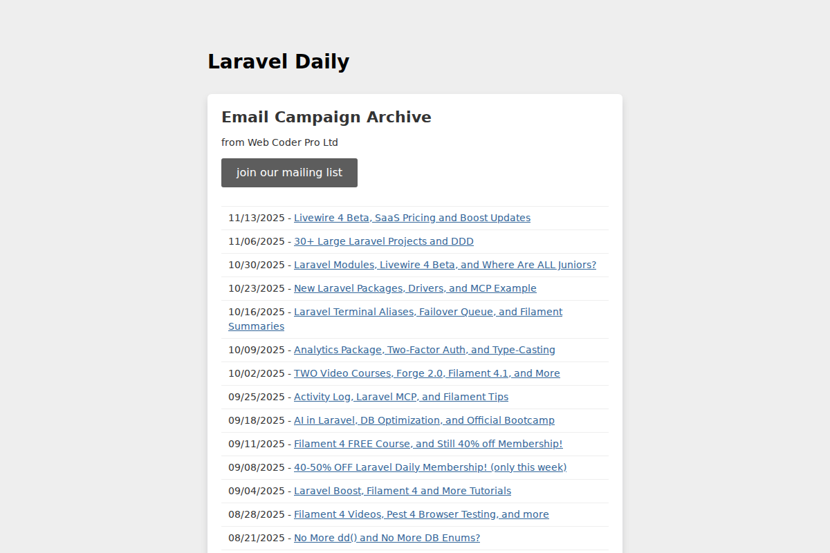 Laravel Daily