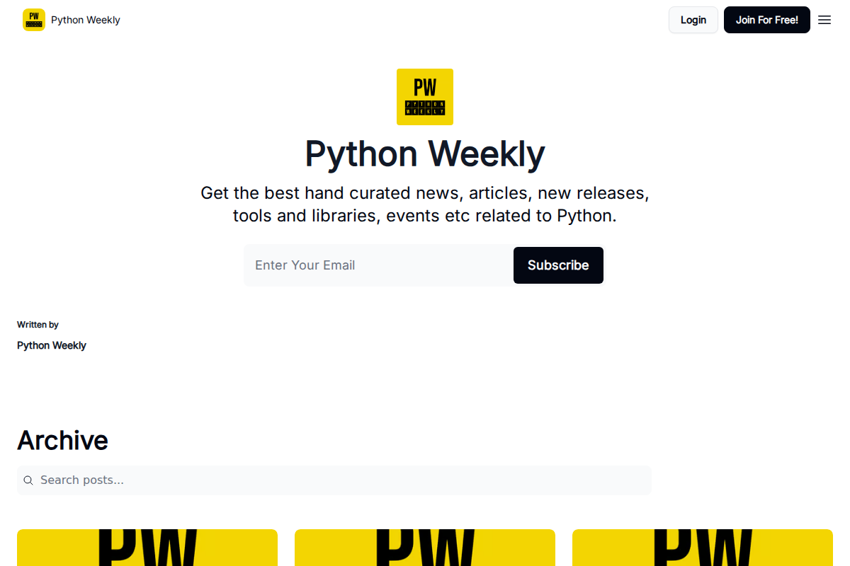 Python Weekly