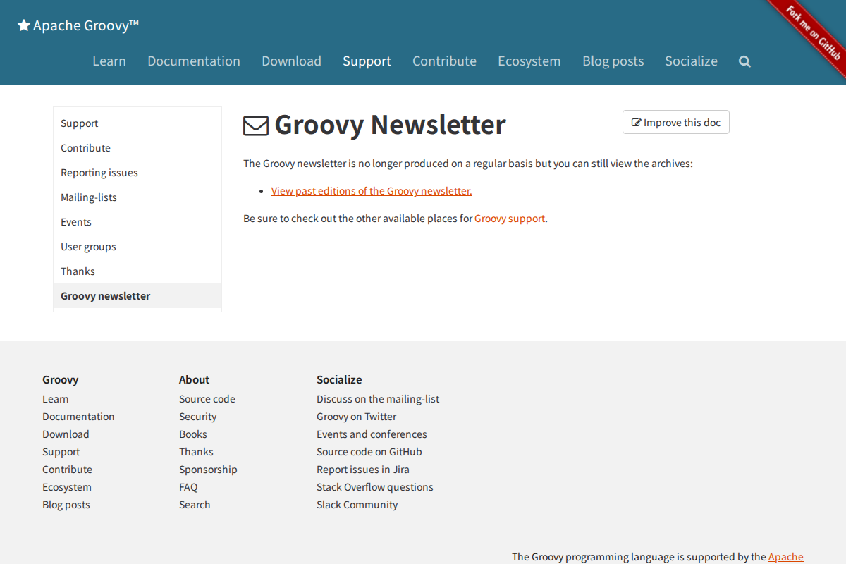 Groovy Weekly Newsletter