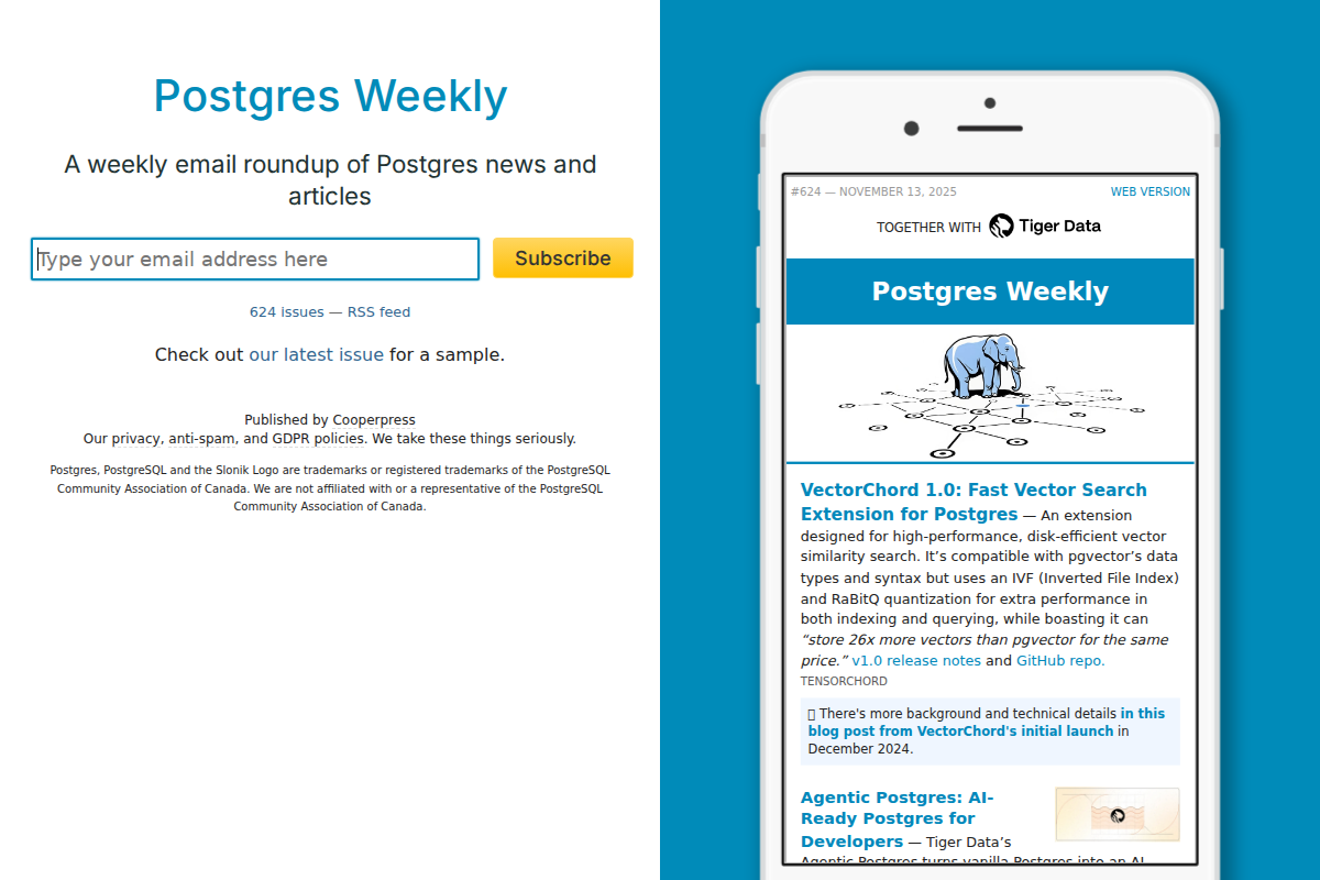 Postgres Weekly