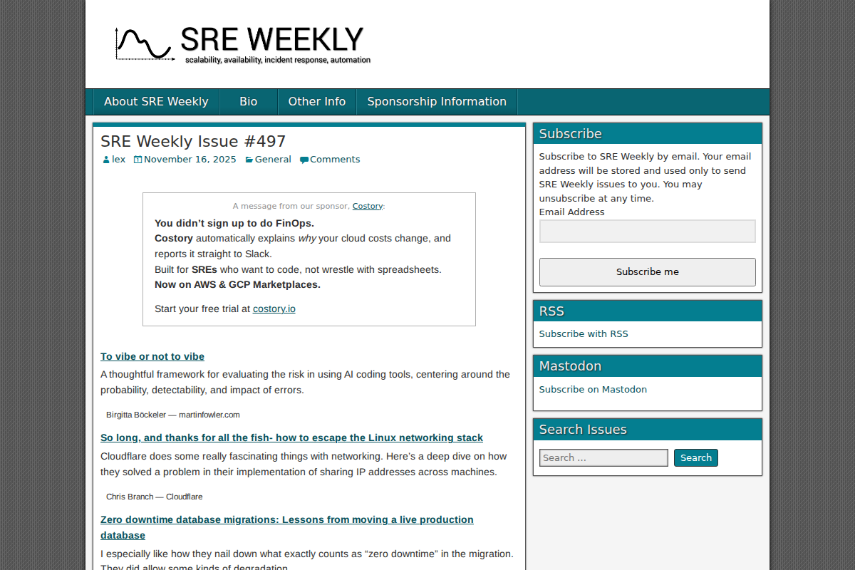 SRE Weekly