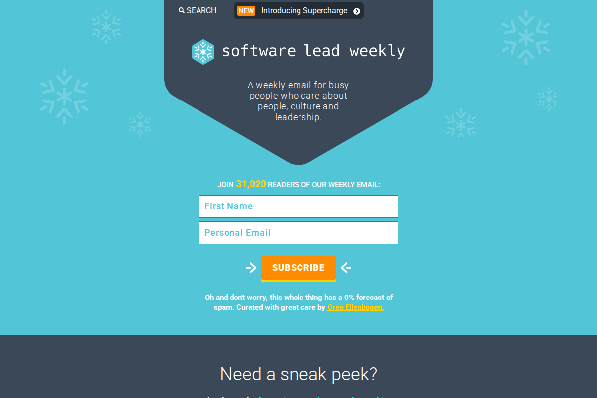 Software Lead Weekly