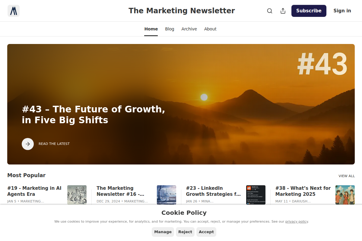 The Marketing Newsletter
