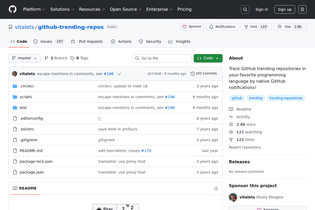 GitHub Trending Repos