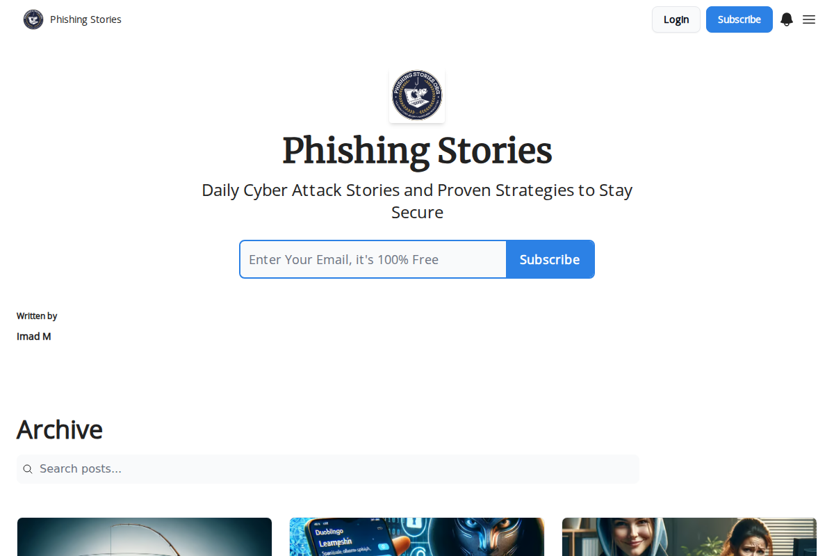 Phishing Stories