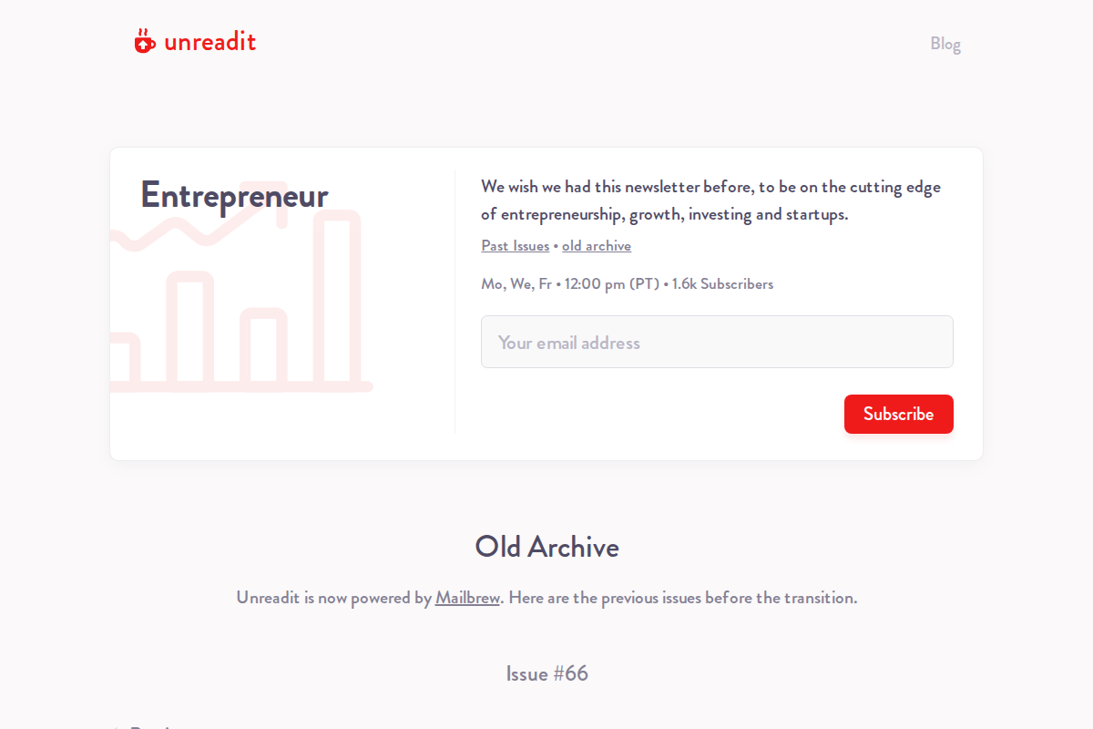 Unreadit/Entrepreneur