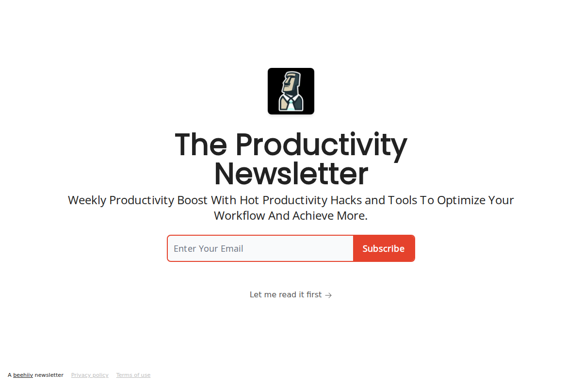 The Productivity Newsletter
