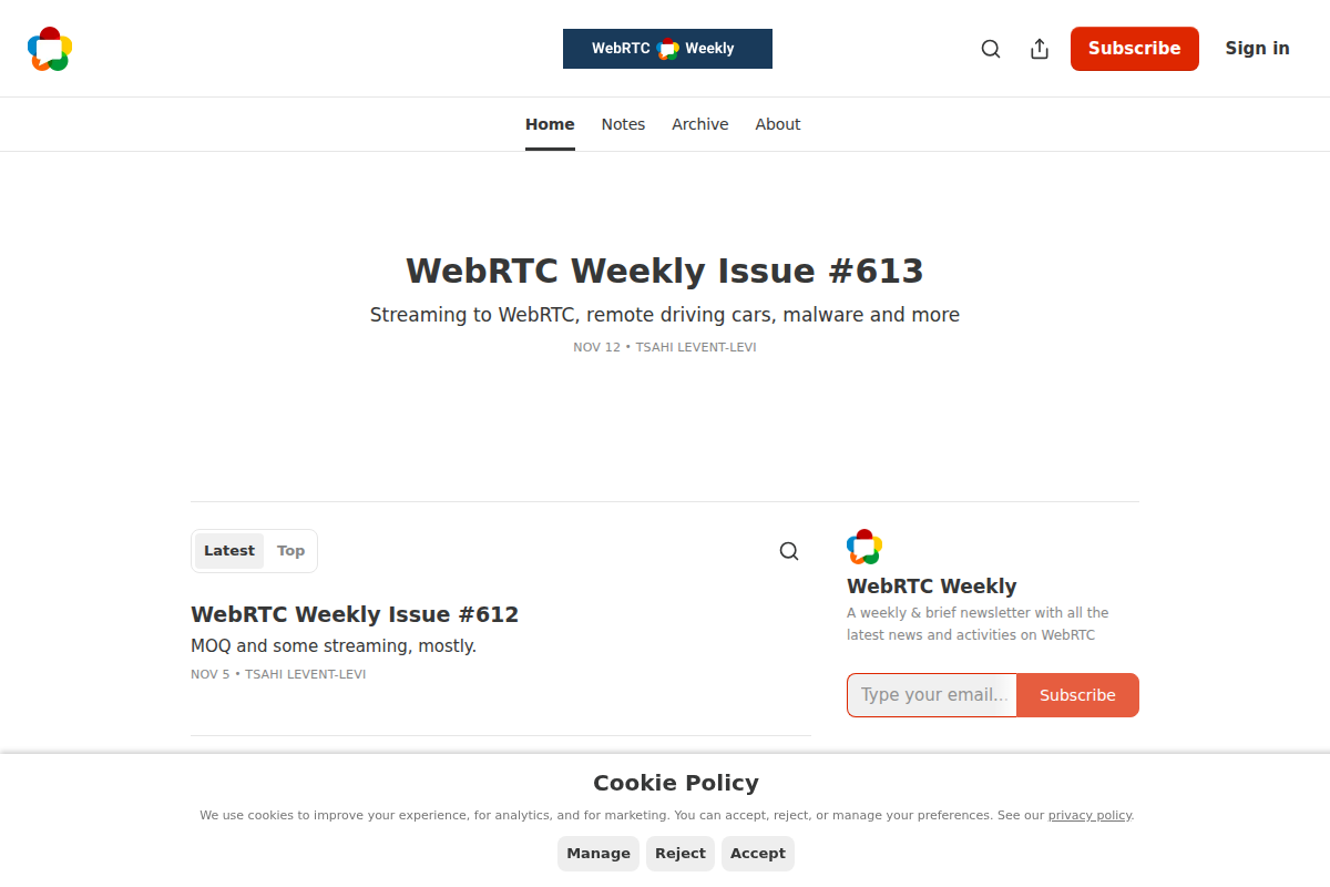 WebRTC Weekly