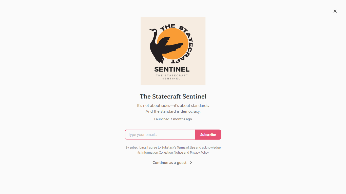 The Statecraft Sentinel