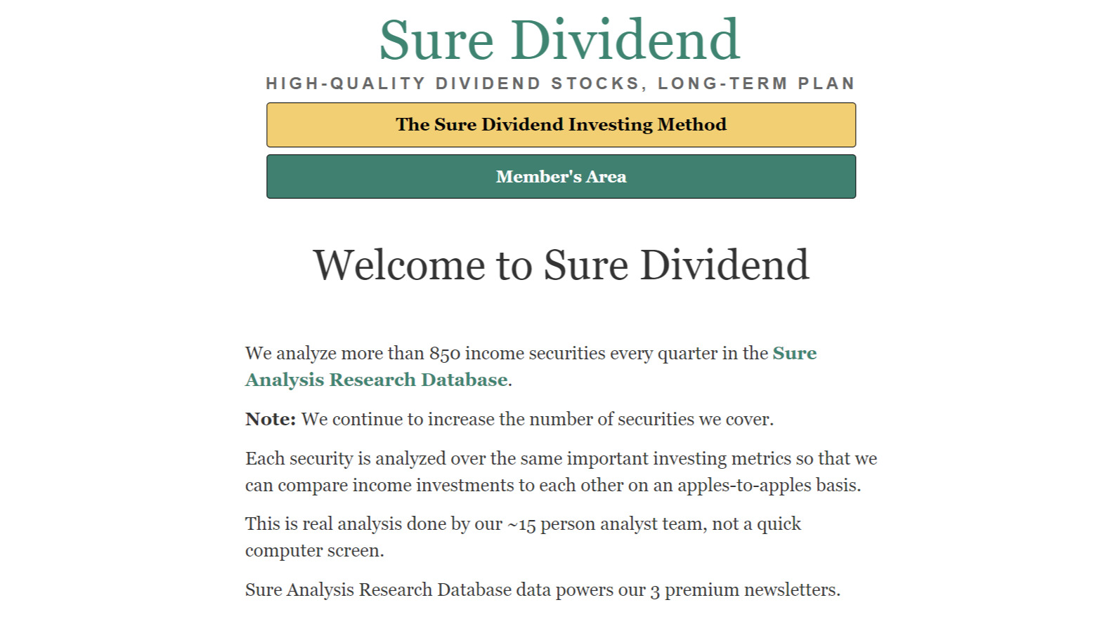 Sure Dividend
